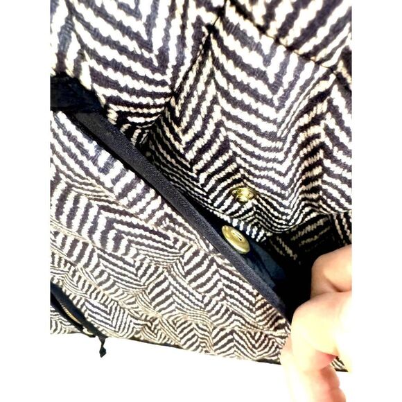 J. Crew Herringbone Print Quilted Puffer Vest EUC Sz S // preppy // equestrian / - Picture 5 of 10